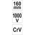 Бокорезы электромонтажные L = 160 мм, до 1000V, YT-21158 YATO