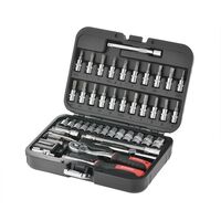 Набор инструментов 1/4", 46ед., Cr-V, ET-8046 INTERTOOL