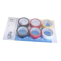 Набор цветных изолент 6ед. PVC 19mmx5m, S-PVC5 SATRA