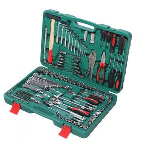 Набор инструментов 142пр. 1/4 "3/8" 1/2 '' (6-гран) (4-32мм + ключи трещотки 8 * 10,10 * 11,12 * 13 ,, BR-142 BRAUMAUTO