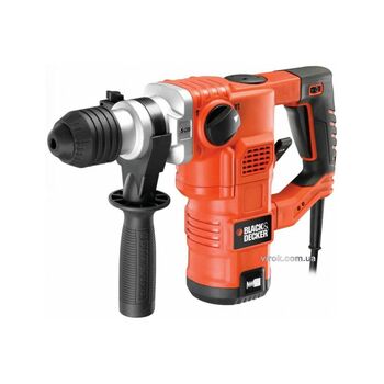 Перфоратор мережевий SDS+ B&D, 1250 Вт. J= 3.5 Дж. 0-4100 уд/хв., 3 режими, KD1250K-QS BLACK DECKER