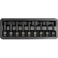 Набор насадок отверточных ударных RIBE квадрат 1/2 "RM5-RM14 CrMo, 9 шт + кейс, YT-10681 YATO