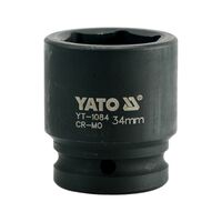 Головка торцевая ударная 6-гранная квадрат 3/4 ", М = 34 мм, L = 56 мм, YT-1084 YATO