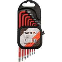 Шестигранники "TORX" Т9-Т30, S2. Набор 7 шт, YT-0562 YATO