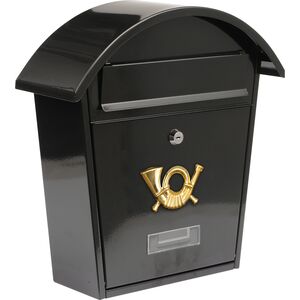 Ящик поштовий чорний, 380х320х105 мм (78585 Vorel)