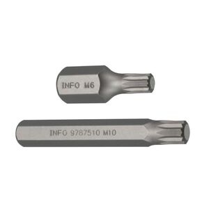 10 мм Біта Spline M10, L=30 мм, 9783010 INFO tools