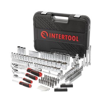 Набір інструментів 1/2 "& 3/8" & 1/4 ", 171ед., Cr-V STORM, ET-8171 INTERTOOL