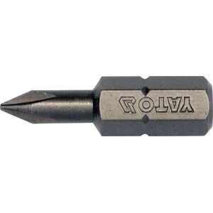 Насадка викруткова "Philips" РH0 х 25 мм. HEX 1/4". 10 Уп/Шт., YT-78130 YATO