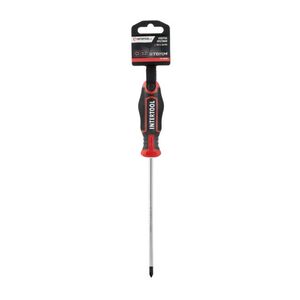 Отвертка крестовая PH1*150 мм, S2, STORM, VT-3418 INTERTOOL