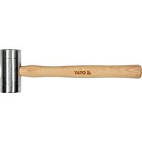 Молоток алюминиевый Ø50 x 320 мм, m = 580 г, деревянная ручка, YT-45282 YATO