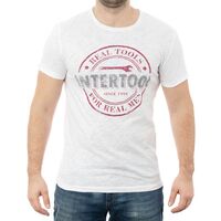 Футболка светло-серая меланж S 100% хлопок, SP-2211 INTERTOOL