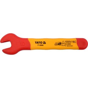 Ключ ріжковий М6 мм, ізольованийкорпус VDE до 1000V, YT-20950 YATO