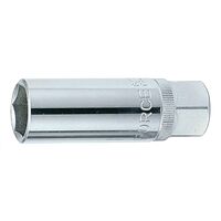 Головка 3/8" свечная 16мм, L=63мм (807316 Force)
