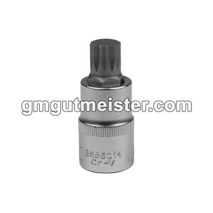 Головка торцевая с битой 1/2" spline M14 L=55 мм, BS-55014 GUT MECHANIC