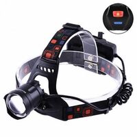 Ліхтар налобний XQ-219-HP50, ЗУ micro USB, 3x18650, power bank, signal light, zoom, індикація заряду