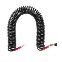 Шланг BLACK M-Flex 8х12мм, 15м спиральный полиуретановый c поворотным шарниром, латунными быстроразъемными соединениями STORM, PT-1797 INTERTOOL