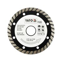 Диск алмазний турбо "TURBO" ?= 115x8,0x22,2 мм. H= 2,4 мм, YT-6022 YATO
