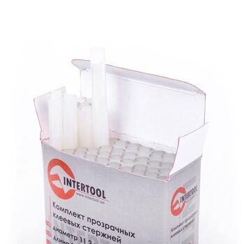 Комплект прозрачных клеевых стержней 11.2мм * 200мм, уп. 1кг (Stanley RT-1015 Intertool)