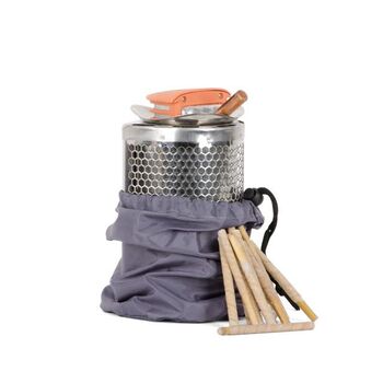 Печь походная универсальная (Camp Stove), для обогрева, приготовления пищи и зарядки гаджетов. (GS-0050 Intertool)