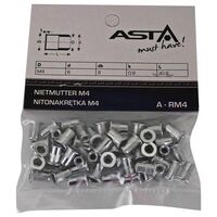Заклепки резьбовые М4, 50шт AL, A-RM4 ASTA