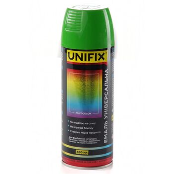 Емаль універсальна акрилова RAL 6018 Жовто-зелений гол. 400мл UNIFIX 951027