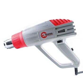 Фен технiчний, 2000 Вт,3 режими,60-600 С,300-500 л/хв, DT-2420 INTERTOOL