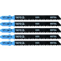 Полотно для електролобзикаметал 8TPI, L = 100 мм, уп. 5 шт., YT-3411 YATO