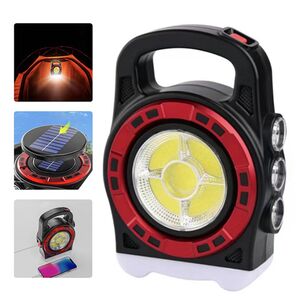 Ліхтар переносний 6678С-3LED+5COB, power bank, Li-Ion акумулятор, Waterproof, сонячна батарея, ЗУ mi