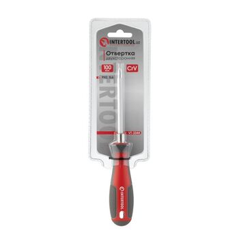 Отвертка двухсторонняя 100 мм PH2, SL6mm, VT-3344 INTERTOOL