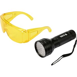 Ліхтар ультрафіолетовий з окулярами, для виявлення протікання рідини, перевірки банкнот, YT-08581 YATO