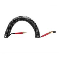 Шланг BLACK M-Flex 5.5х8мм, 10м спиральный полиуретановый c поворотным шарниром, латунными быстроразъемными соединениями STORM, PT-1790 INTERTOOL