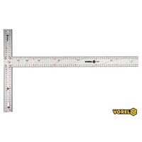 Уголок алюминиевый 600 х 390 мм, с разметкой углов 15-75 °, 18370 VOREL