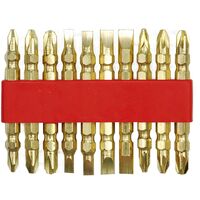 Насадка отверточной двусторонняя PH2 x 60 мм, GOLD. Cr-V. 10 шт / уп., 66112 VOREL