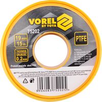 Фум - лента тефлоновая уплотнительная, l = 15 м, b = 19 мм, h = 0,2мм, 75202 VOREL