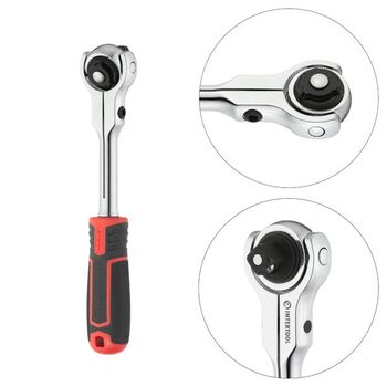 Рукоятка с храповым механизмом поворотная, 72 зуба 1/2", Cr-V STORM, ET-8009 INTERTOOL