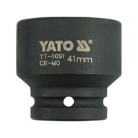Головка торцевая ударная 6-гранная квадрат 3/4 ", М = 41 мм, L = 57 мм, YT-1091 YATO