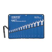 Набір ключів рожково-накидних 14 пр., 10-32 мм, 9141 INFO tools