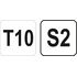 Ключ шестигранный тип "T", "TORX" Т10, двусторонний, L = 100 мм, YT-05603 YATO
