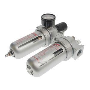 Блок підготовки повітря лубрикатор, осушувач 1/2" метал. Переключ. 215PSI 3000л/хв. 150 мл, 5558 JTC