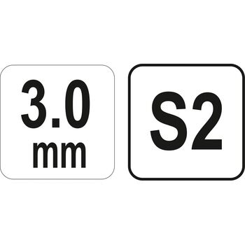 Ключ шестигранный тип "T", M3 мм, двусторонний, L = 100 мм, YT-05572 YATO