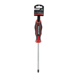 Отвертка крестовая PH3*150 мм, S2, STORM, VT-3424 INTERTOOL