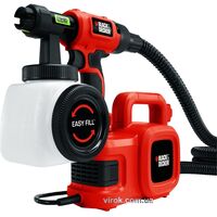 Пульверизатор мережевий B&D. W= 450 Вт. V=1180мл. з системою AutoSelect, HVLP400-QS BLACK DECKER