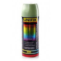 Емаль універсальна акрилова RAL 6021 Зелений блідий гол. 400мл UNIFIX 951028