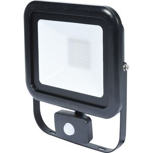 Прожектор SMD LED диодный с датчиком движения сетевой 230В, 50Вт, 4000lm, с крепежным. скобой, 82848 VOREL