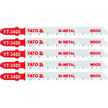 Полотно для электролобзика BI-METAL дерево, 6TPI, l = 100м, набор 5пр., YT-3400 YATO