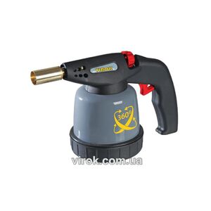 Лампа паяльная газовая с п`езозапалом 360º под баллон 190 г, 44V143 VIROK