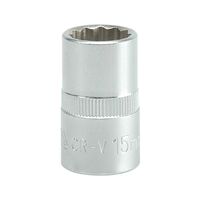 Головка торцевая 12-гранная квадрат 1/2 ", М = 15 мм, L = 38 мм, YT-1277 YATO