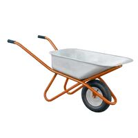 Тачка строительная одноколесная 90л 200кг колесо 15", FLORA 5056464