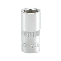 Головка торцева 6-гранна квадрат 1/4", М= 8 мм, L= 25 мм, YT-1407 YATO
