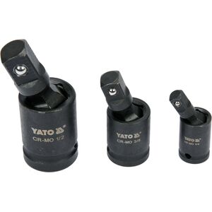 Кардани ударні квадрати- 1/2", 3/8", 1/4", 3 шт, YT-10643 YATO